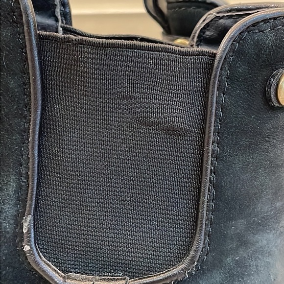 Steve Madden Graahan Suede Black Ankle Booties Size 6.5 - Picture 11 of 12